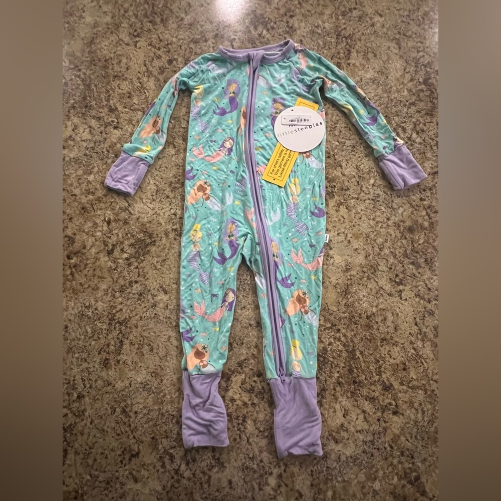 NWT Little Sleepies Mermaid Magic Zippy